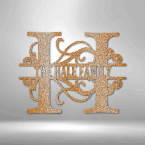 Custom Split Letter Wall Art